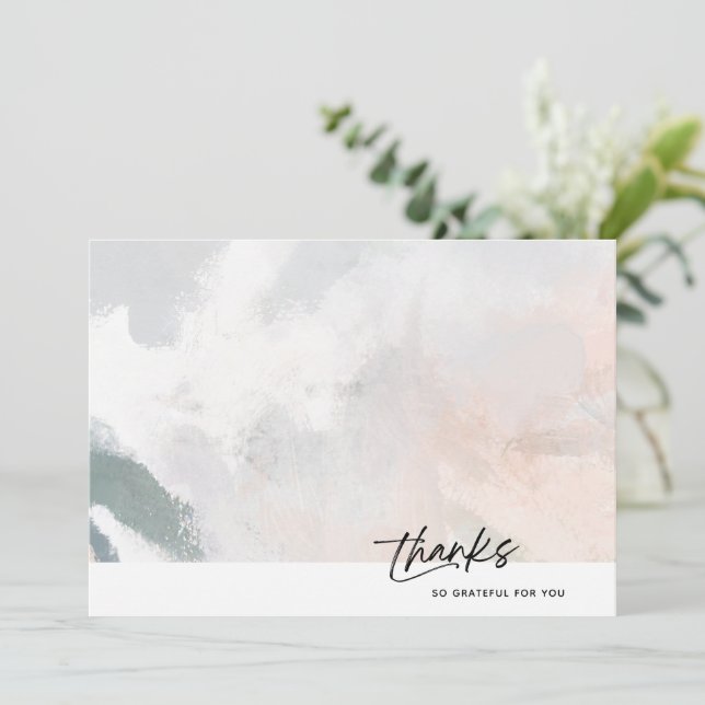 Carte Watercolor SplashThank You | Tellement recon (Debout devant)