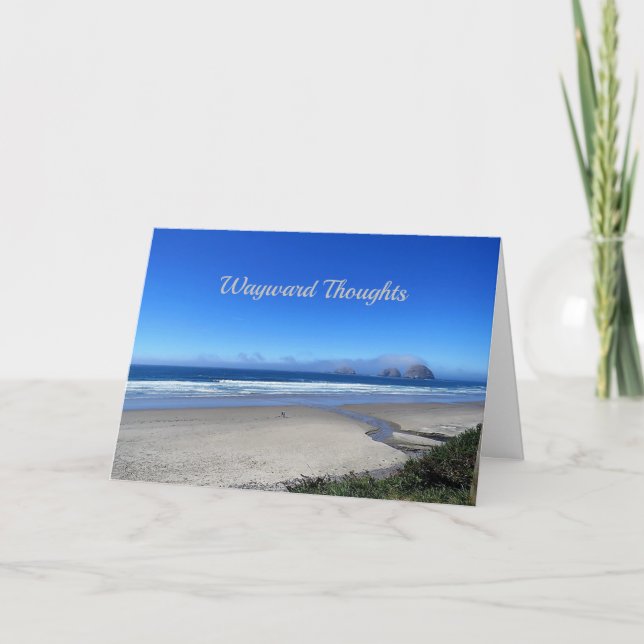 Carte Wayward Thoughts, un poème d'émerveillement (Devant)
