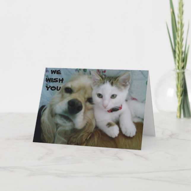 CARTE WE BOTH WISH "YOU" A VERY HAPPY "BIRTHDAY" (Devant)