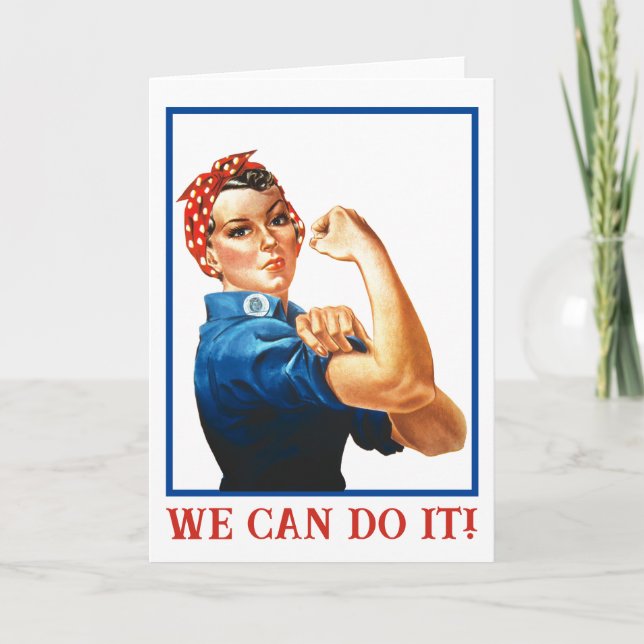 Carte We Can Do It Rosie the Riveter Women Power WWII  (Devant)