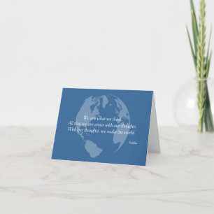 Carte We Make the World Bouddha Quota Cards