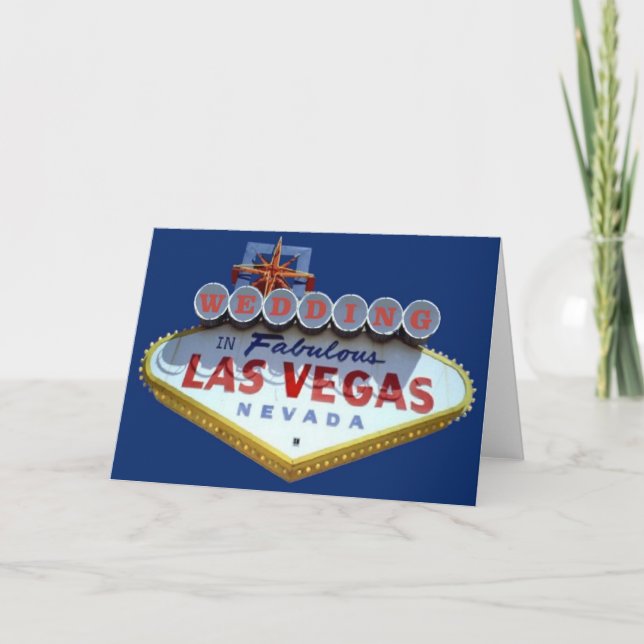 Carte WEDDING à Fabulous Las Vegas Cards (Devant)