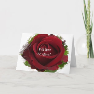 Carte Wedding Proposal Card Will You Marry Me ? Rose