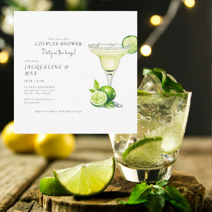 Carte Wedding shower Carré des couples Margarita Party
