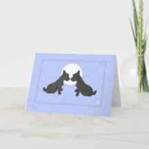 Wee Scottie Puppy Love Valentine's Day Periwinkle