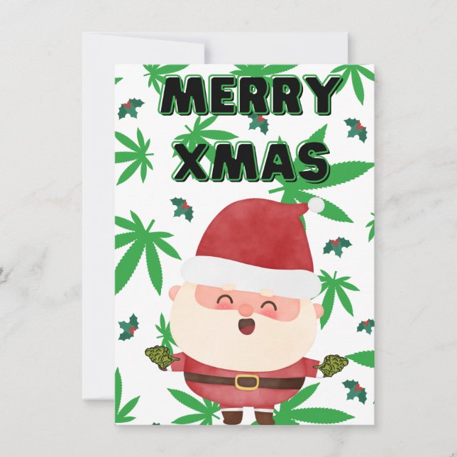 CARTE WEED PÈRE NOËL (Devant)