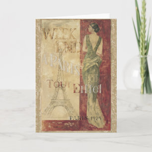 Carte Week-end à Paris 1924