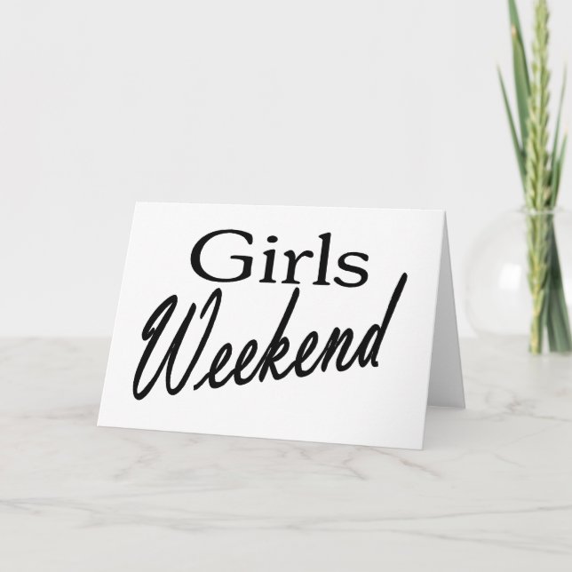 Carte Week-end filles (Devant)
