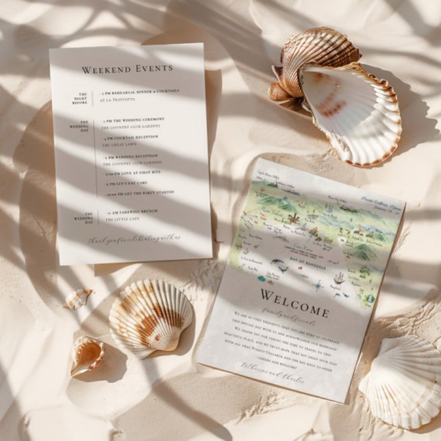Carte Week-end mariage à Puerto Vallarta | itinéraire (Créateur téléchargé)