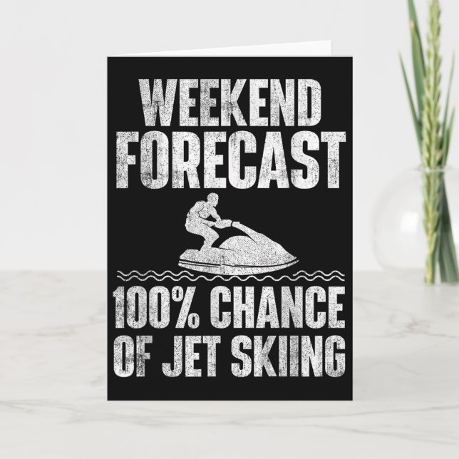 Carte Weekend Forecast Jet Skiing - Jet Ski Lover Vacati (Devant)