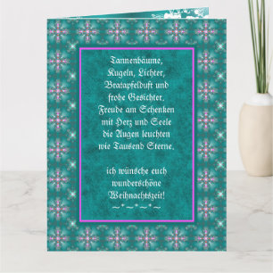 Carte Weihnachtsgedicht Deutsch, Ajouter Votre Texte