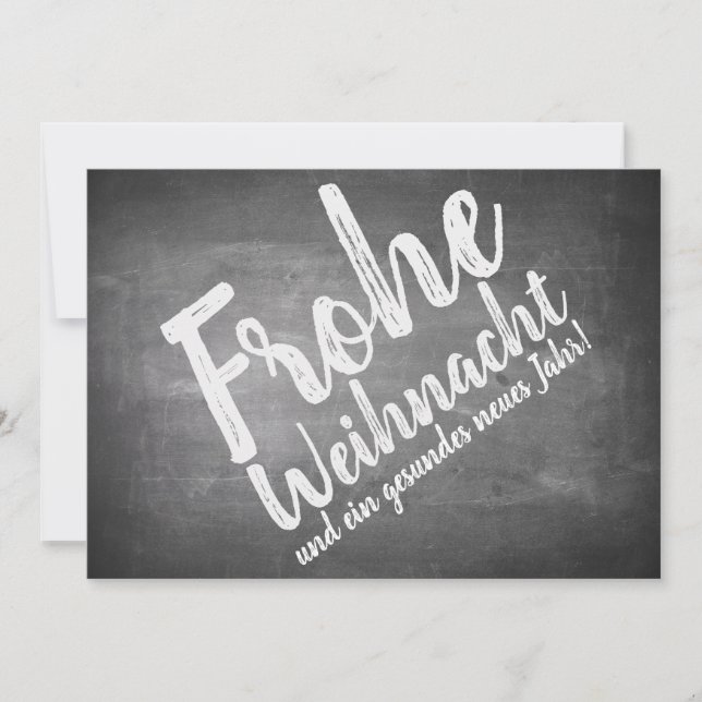 Carte Weihnachtsgrüße auf der Kreidetafel (Devant)