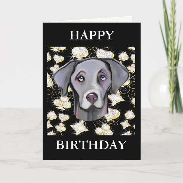 CARTE WEIMARANER  (Devant)