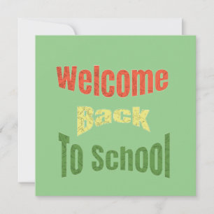 Carte Welcome back to school