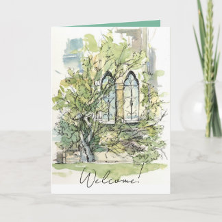 Carte Welcome New Church Member Ivy Windows