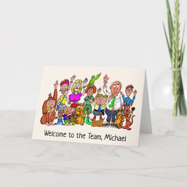 Carte Welcome to the Team Custom (Devant)