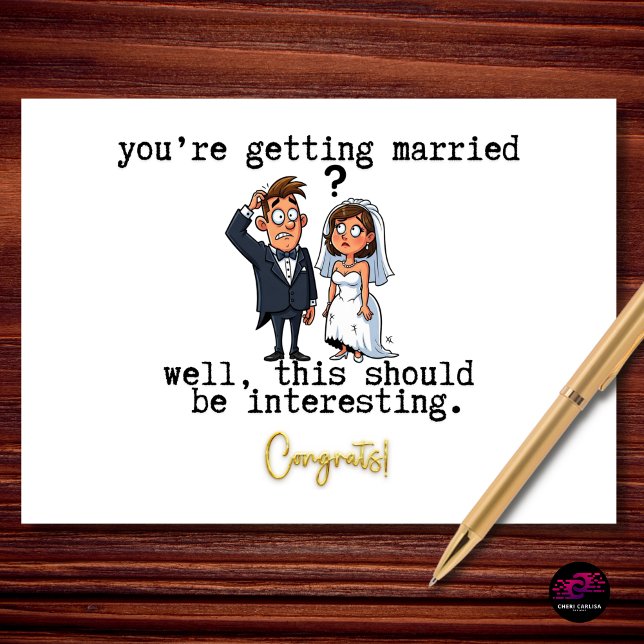 Carte Well This Should Be Interesting Funny Engagement (Love is in the air. So is a little curiosity about how this plays out.)