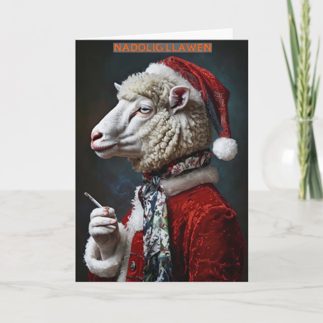 Carte Welsh Merry Christmas Card (Devant)
