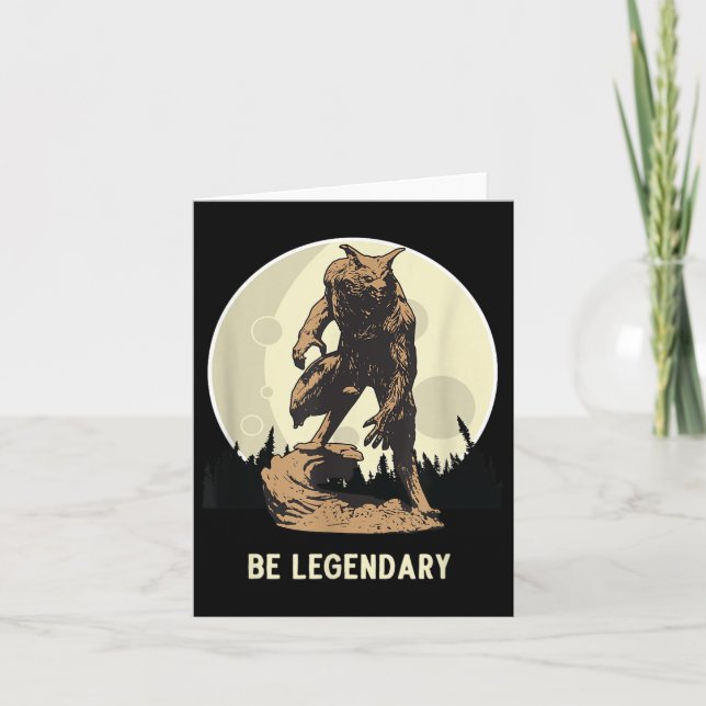 Carte Werewolf Be Legendary Motivational Insrational  (Devant)