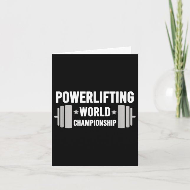 Carte Werlifter Motivational Gym Werlifting World Chamon (Devant)