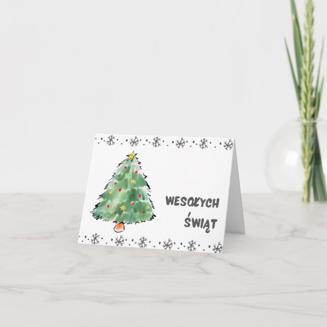 Carte Wesołych Świąt Noël polonais (Devant)