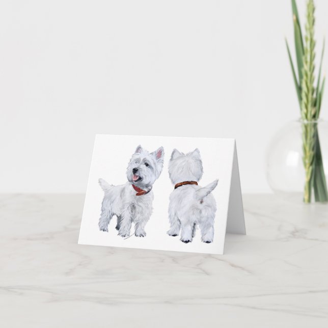 Carte West Highland White Terrier (Devant)