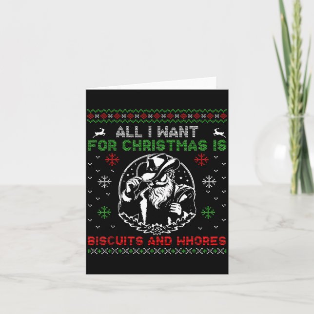 Carte Western Biscuits And S Christmas Quote  (Devant)