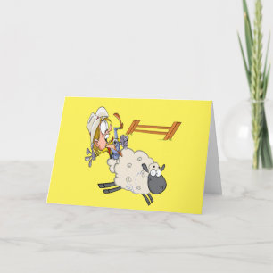 Carte Western Cowboy Cowgirl Rodeo Mutton Bustin