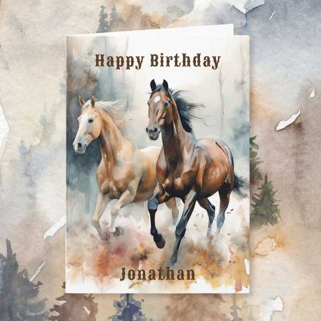Carte Western Wild Horse (Créateur téléchargé)