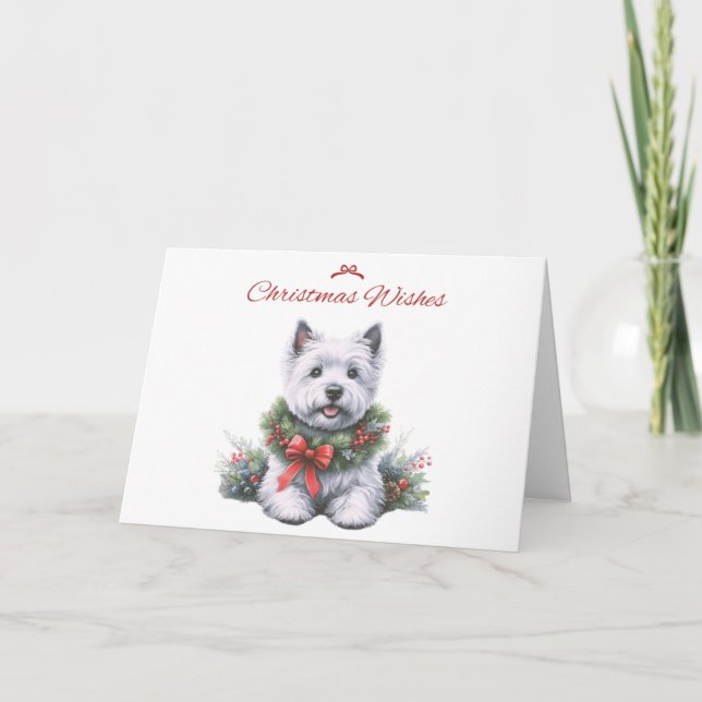 Carte Westie Christmas Wives (Devant)
