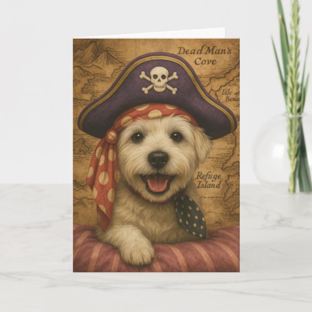 Carte Westie Pirate (Devant)