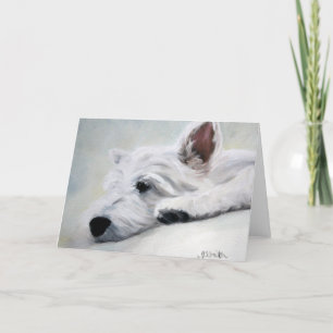 Carte Westie Terrier des montagnes occidental aiment une