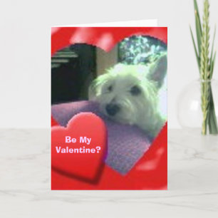 Carte Westie Valentine's Day