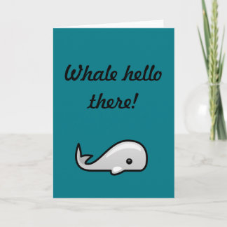 Carte Whale Hello !