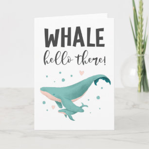Carte Whale Hello
