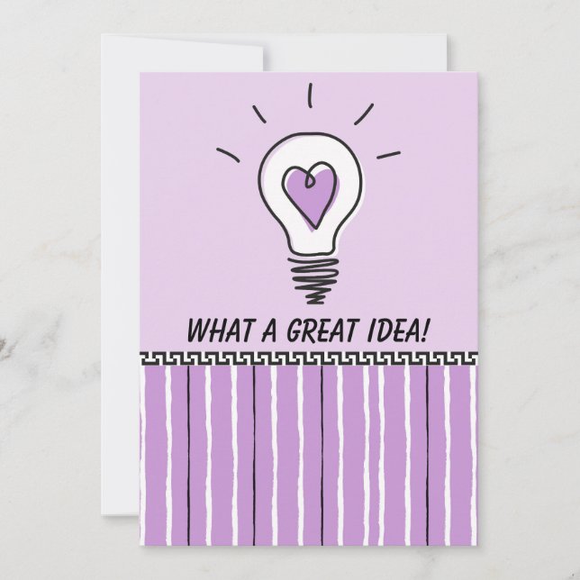 Carte What A Great Idea! - Flat card (Devant)