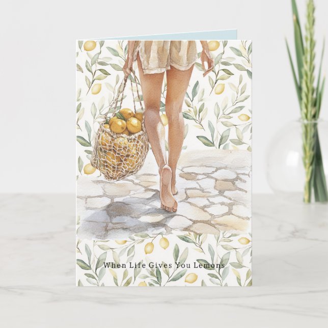 Carte When Life Gives Lemons Make Lemonade (Devant)