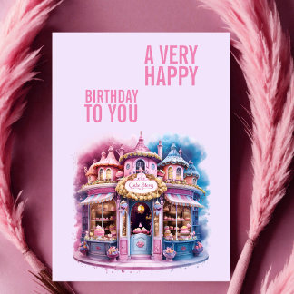 Carte Whimsical Cake Shop My Little Princess Cakes