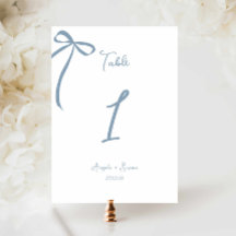 Whimsical Main dessinée Bow Dusty Blue Numéro de t