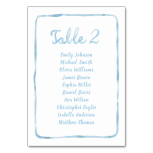 Carte Whimsical Simple Light Blue Seing