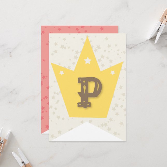 Carte Whimsical Sweet Fairy Princesse Fille Fête d'anniv (Devant/Arrière en situation)