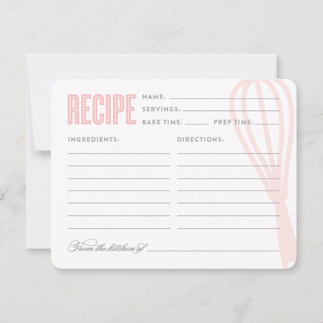 Carte Whisk rétro | Recette (Devant)