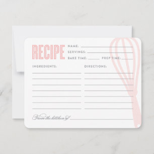 Carte Whisk rétro Recette