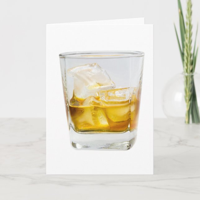 Carte Whiskey sur les rochers (Devant)