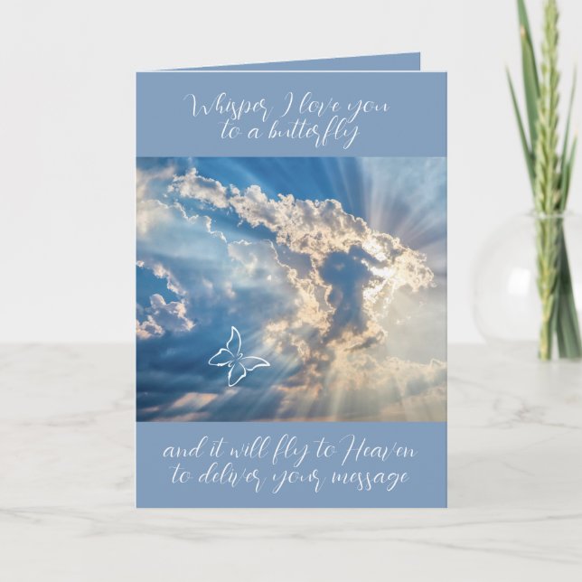 Carte Whisper I Love You to a Butterfly Sympathy (Devant)