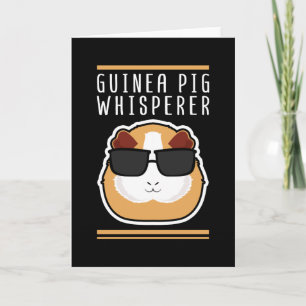 Carte Whisperer de porc de Guinée   Guinée Piggy Cadeau