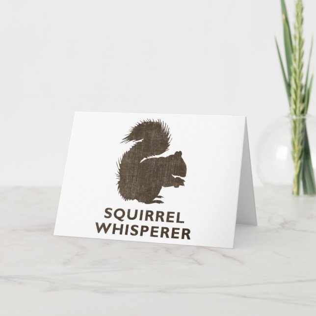 Carte Whisperer d'écureuil vintage (Devant)