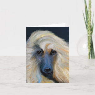 Carte White Afghan Hound