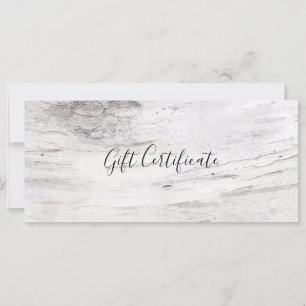 Carte White Birch Tree Wood Rustic Farm Certificat cadea