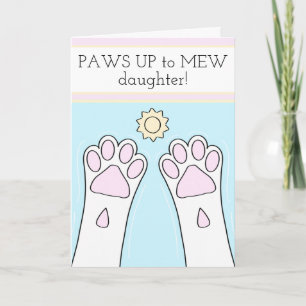 Carte White Cat Patrouille Fille Fête des mères